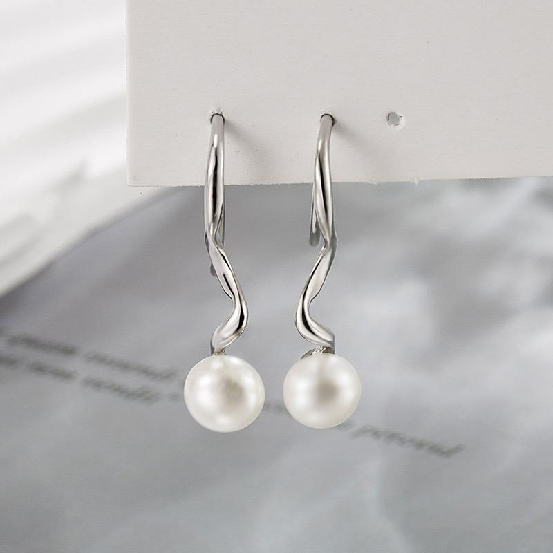 Xiaomi BF CLUB 925 Sterling Silver Long Pearl Earrings For Women Trendy Earring Jewelry Prevent Allergy Party Accessories Gift