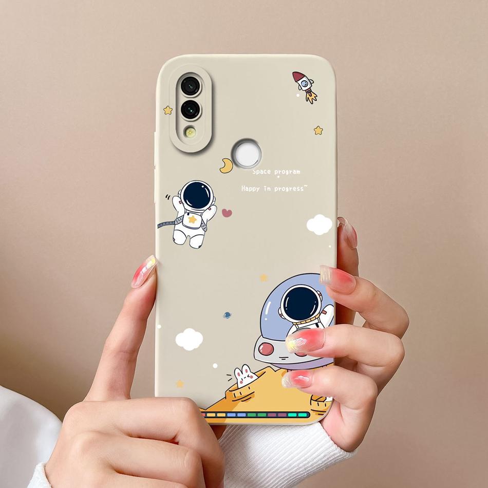 Case For Xiaomi Redmi 7 Cute Candy Painted Cover For Redmi7 Soft Liquid Silicone Upgrade Lens Protection Anti Drop Phone Shell