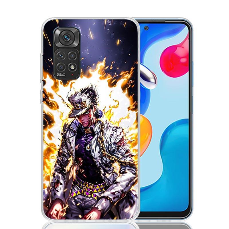 JoJo's Bizarre Adventure Kujo Jotaro Phone Case For Xiaomi Redmi Note 15 14 13 12S 12 Pro Plus 11S 11E 11 11T 10S 10 Art Soft Pa