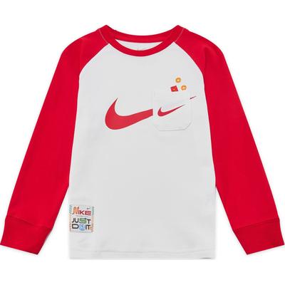 Sportswear Serpent Welcome Collection Crew Neck Fashion Versatile Pullover Long Sleeve Kids Tops Sail IH0993-133