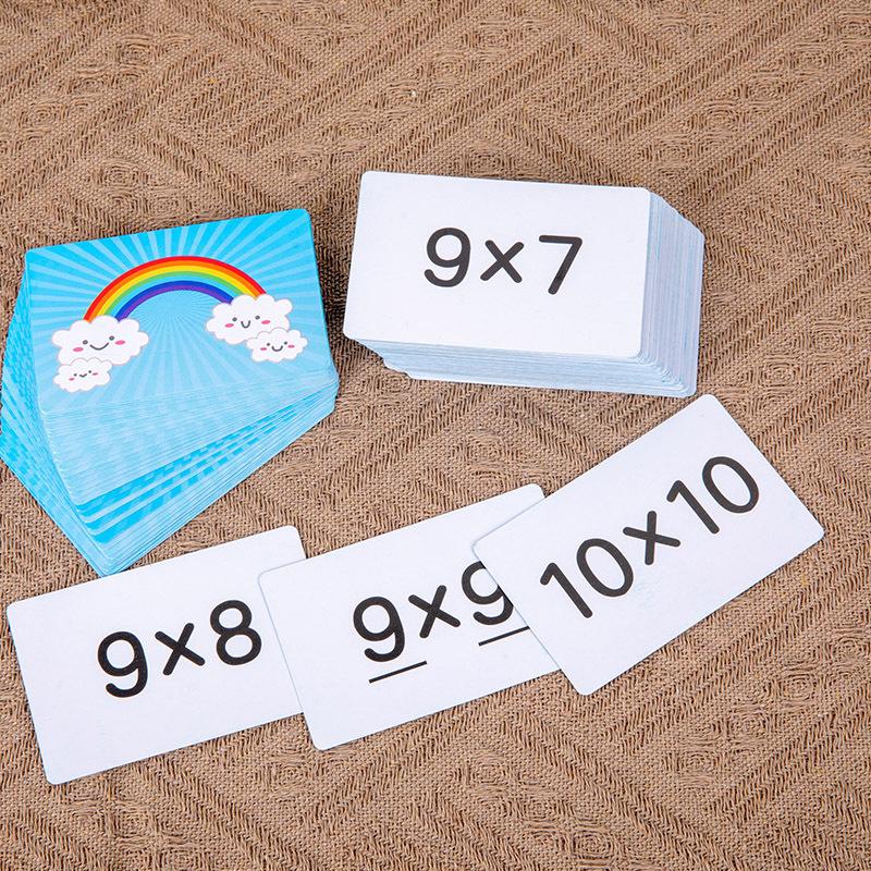 Montessori Wooden Children'S Multiplication Practice Games Teaching Aids Exercise Hand-Eye Coordination Toys