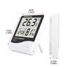 Thermometer Hygrometer with Large LED Display Wall-Mounted Desktop Digital Meter