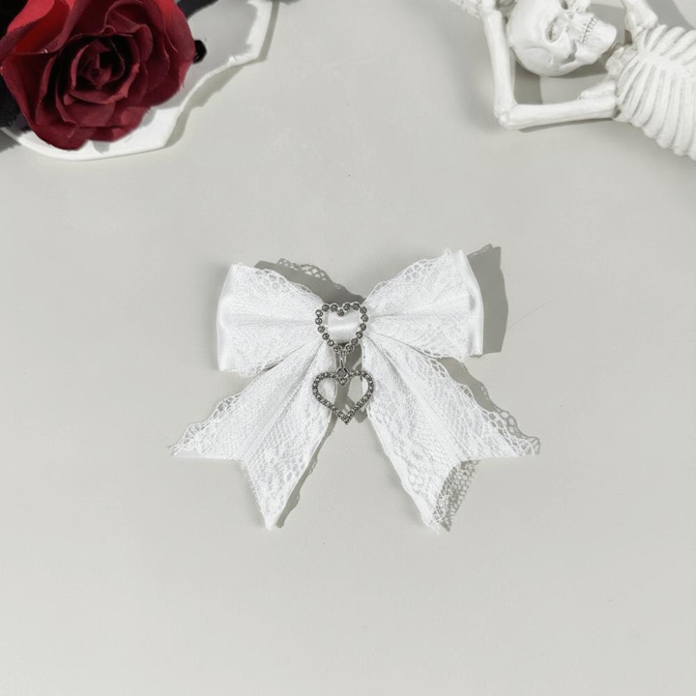Sweet Hairpin Versatile Women's Barrettes Fashion Lace Bow Hair Clip  Hair Accessories