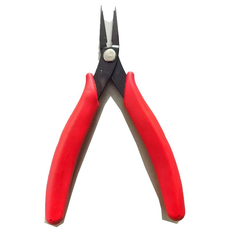 Needle Nose Pliers 5.7'' High Carbon Steel Tweezer Nose Pliers with Smooth Jaws Comfort Grip Handles for Jewelry Making