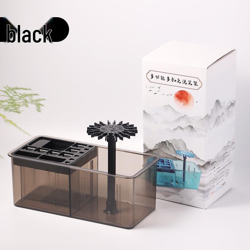Multi-functional No-Wash Brush Holder: Creative Desktop Storage & Moisturizing Hanger for Brushes