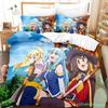 KonoSuba Bedding Set Single Twin Full Queen King Size Bed Set Adult Kid Bedroom Duvetcover Sets Anime Parure De Lit Bed