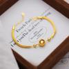 Palace Style 9999 24K Real Gold Braided Bird's Nest Transportation Bead Bracelet for Women 18k Gold Fashion High-end