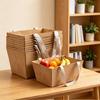 10 Stück Kraft Leerer Geschenkkorb mit Henkel Geschenkkorbverpackung für Weihnachten Hochzeit Abschlussfeier Valentinstag Thanksgiving