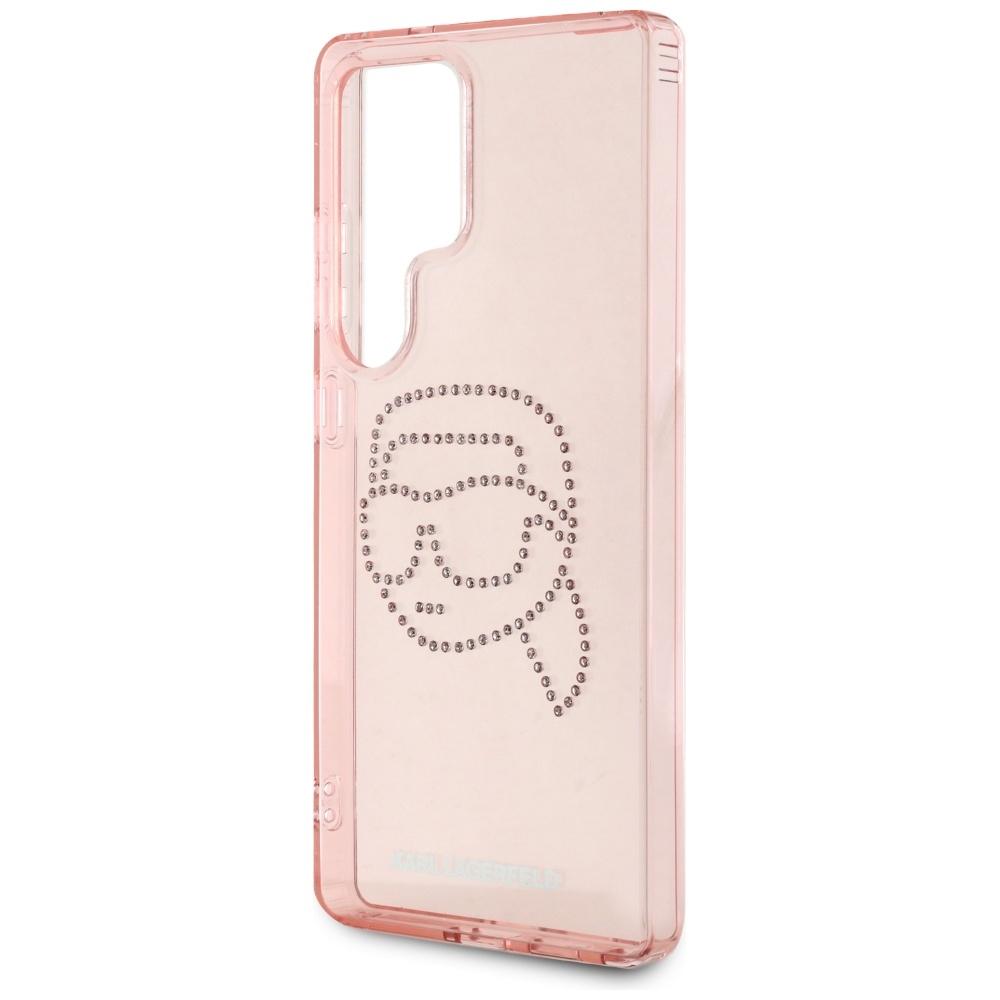 Pouzdro Karl Lagerfeld Kamínky K. Hlava Logo Pro Samsung Galaxy S25 Ultra Růžová