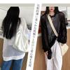 LrisIuza Echo Mesh Knit Perfect for Spring and Round Long Openwork Loose Cute and Popular Korean Perfect for Spring and Autumn Women's Sweater,