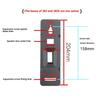 Supporto da Parete in Metallo per Altoparlanti per Sistemi Surround Regolabile Profondità 5-12 Pollici Rotazione 180° Inclinazione 15° con Pad Antivibrazione