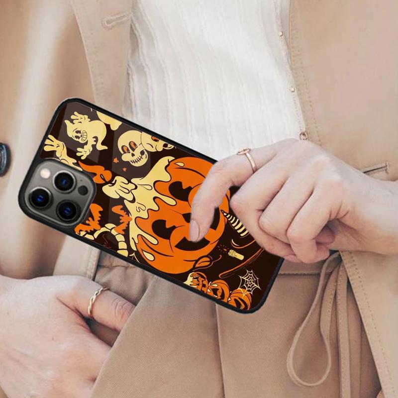 October Halloween Spooky Ghost Magnetic Phone Case For APPLE iPhone 17 Air 16 14 13 12 Pro Max 15 Plus Wireless MagSafe Cover