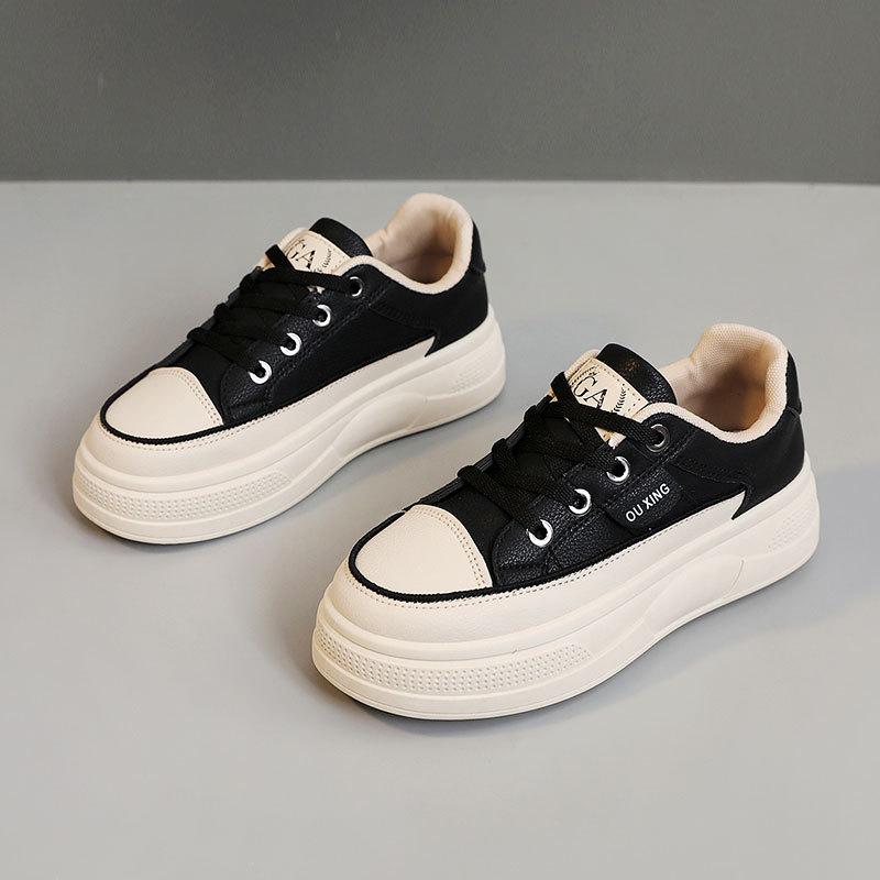 

[Customized] HY306 new breathable 2025 spring and autumn wear-resistant heightening thin-soled leisure college Korean version board shoes 40