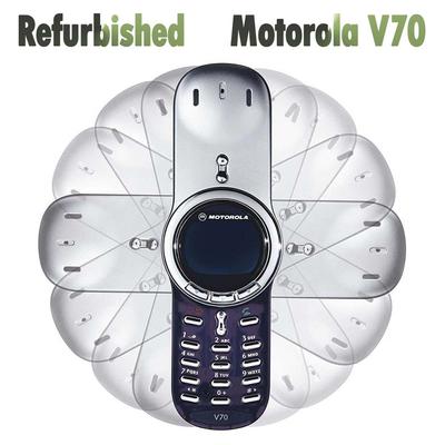 Refurbished Original Motorola V70 GSM 900 / 1800 96x64 Pixels 430mAh Mobile Phone With 1 SIM