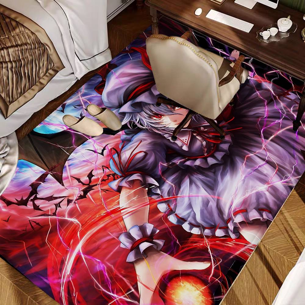 Classic T-Touhou P-Project Game Door Mat Kids Room Bedroom Decoration Balcony Anti-Slip Doormat Living Room Doormat Area Rug