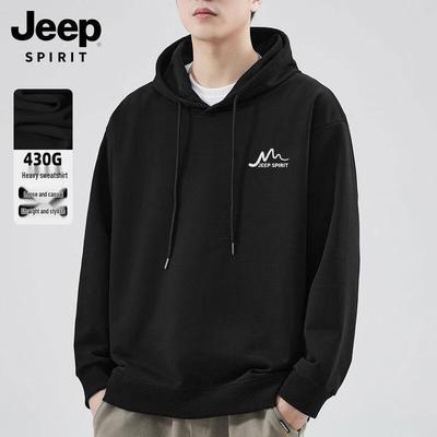 סווטשירט קפוצ'ון קז'ואל לגברים של JEEP SPIRIT