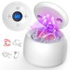 ARAER Ultrasonic Cleaner, Denture Cleaner, 45000Hz Powerful Vibration, LED Display, 200ml Water Saving Design, Ultrasonic Cleaner, Mouthpiece Cleaner,