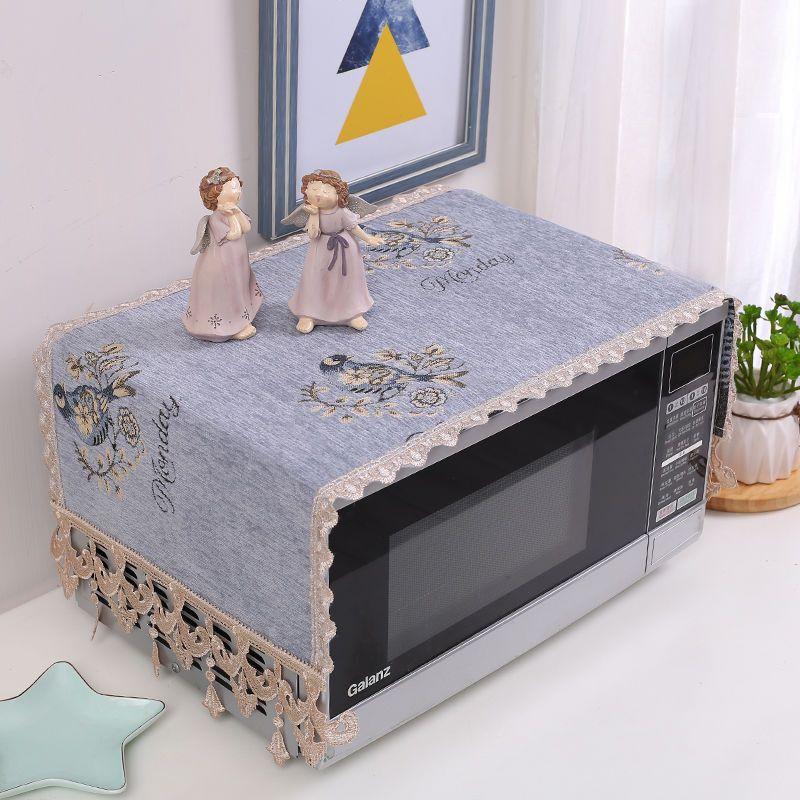 Europe Decorative Microwave Oven Covers Kitchen Dust-proof Protective Cover Universal Multi-functional Bedside Table Protector