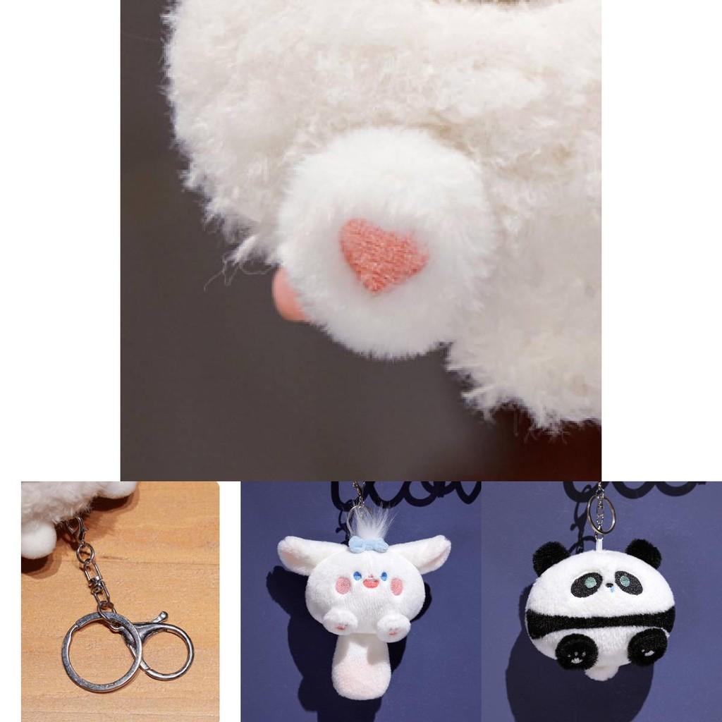 Rozkošný plyšový ovčí klíčenka Roztomilý plyšák přívěsek na tašku Měkký doplněk pro panenky