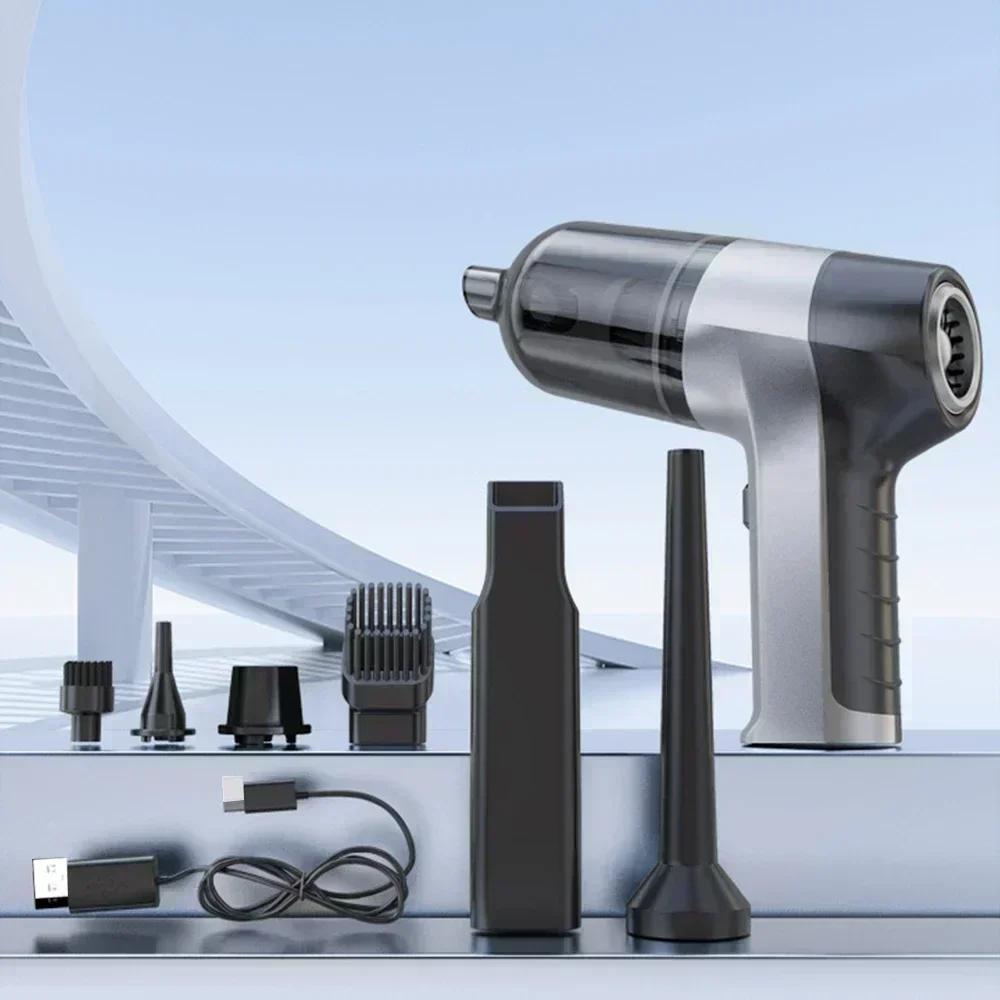 

Автомобильный пылесос 4 в 1, беспроводной пылесос Duster, ручной вакуумный насос для дома, портативный беспроводной автомобильный пылесос StrongSuction