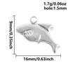 5pcs Kawaii Charm Flower Star Crab Stainless Steel Pendants For Jewelry Making Supplies Assorted Mini Charms In Bulk DIY Finding