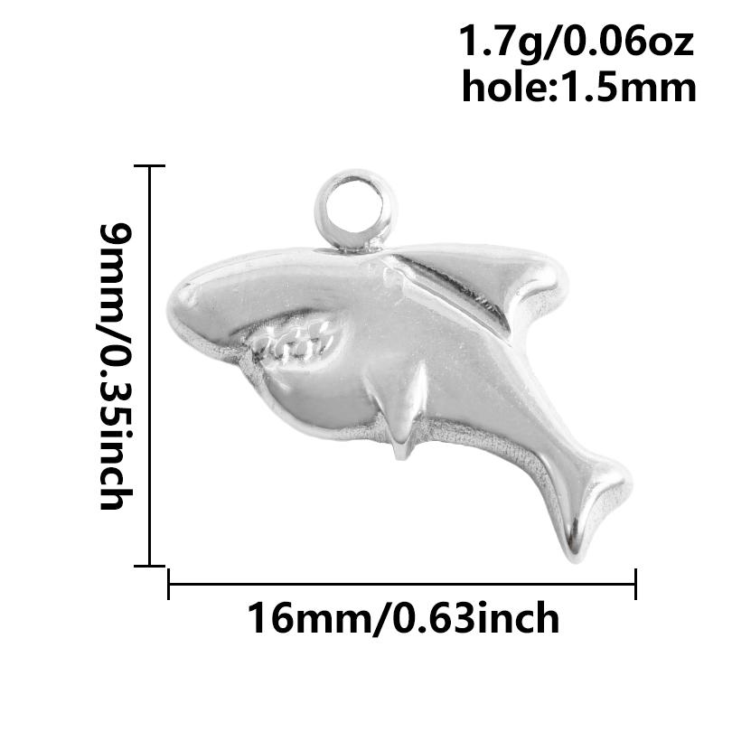 5pcs Kawaii Charm Flower Star Crab Stainless Steel Pendants For Jewelry Making Supplies Assorted Mini Charms In Bulk DIY Finding