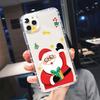 Christmas Cartoon New Year Gift Silicone Phone Case for IPhone 15 14 13 12 11 Pro Max X XR XS Soft Cover for IPhone 7 8 Plus SE2
