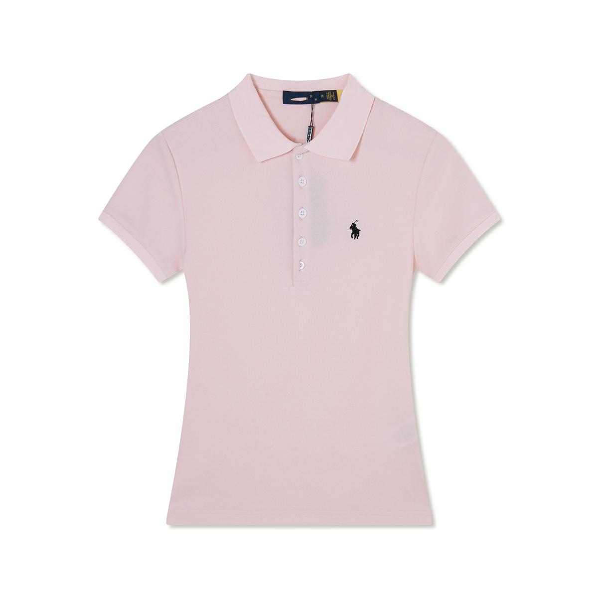 Women s Slim Fit Polo Shirt, Short Sleeve, 5 Buttons Placket, Small Pony Embroidery, Cotton Pique, Casual & Daily Tops XS