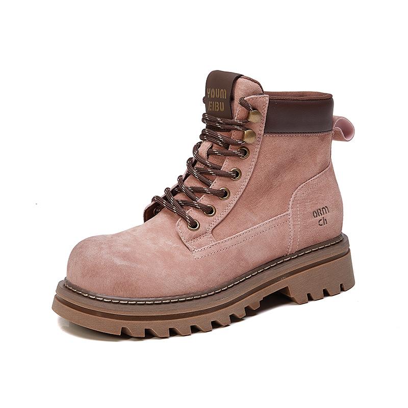 New Boots, Women's Shoes, Height-increasing, Retro Casual Sports, Mountaineering, Anti-slip Workwear, Short