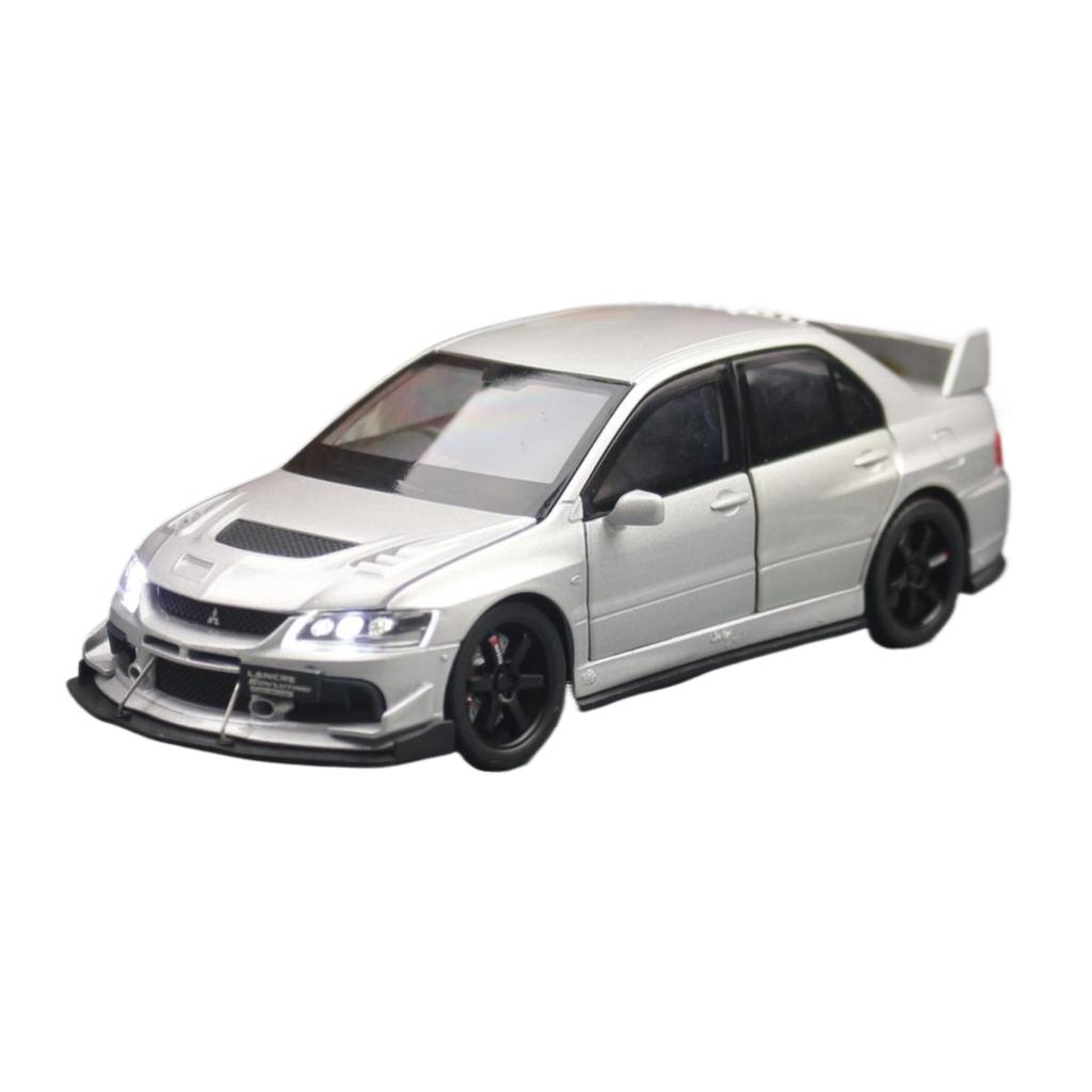 1/32 Scale Mitsubishi Lancer EVO Final Edition JDM Racing Toy Car Model Diecast Metal Miniature Collection Gift for Children Boys