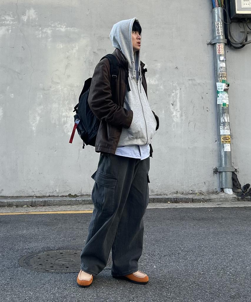 Jikeulib Cotton Wide Pocket Cargo Pants