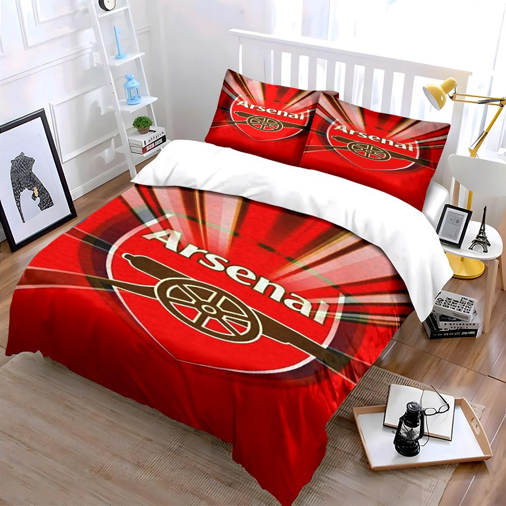 Arsenal Red Bedding Set Bedding set (1 duvet cover, 2 pillowcases, duvet not included)