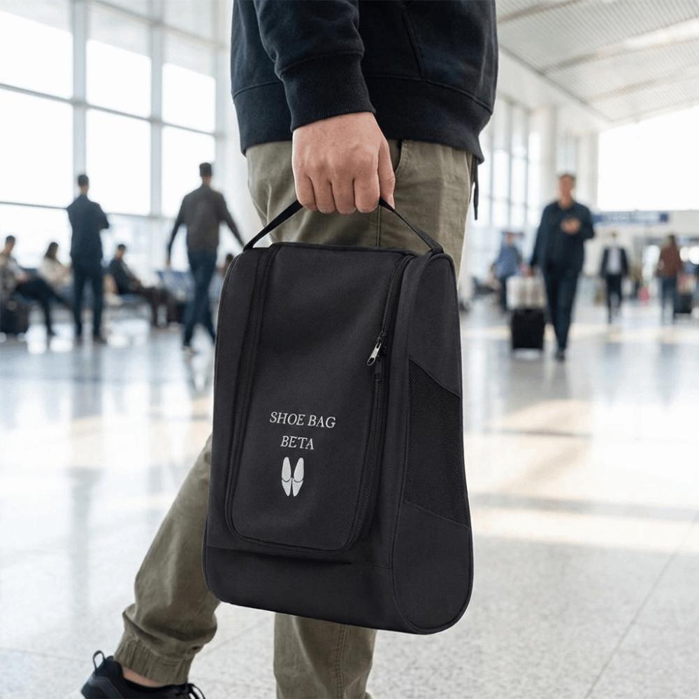 Durable Oxford Cloth Shoe Storage Bag Hand-Held Breathable Travel Shoe Bag Dust-proof Tear Resistant Shoe Carrier Bags for Home