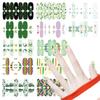 St. Patrick's Day Green Shamrock Unicorn Nail Stickers - Waterproof Full Cover