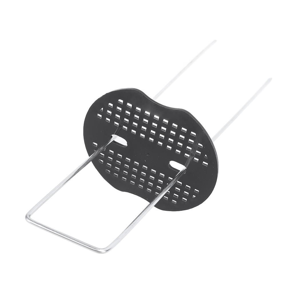 Gartenlandschaft Klammern Set 40 Stück U-förmige Eisenpflöcke und 40 Stück Kunststoffscheiben Set zur Befestigung