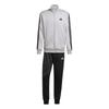 Adidas Basic French Terry Tracksuit Set In Medium Gray Gray Heather Solid Gray Size Small Men's 3-Stripes (ECT00) Heather/Medium (JI8876)