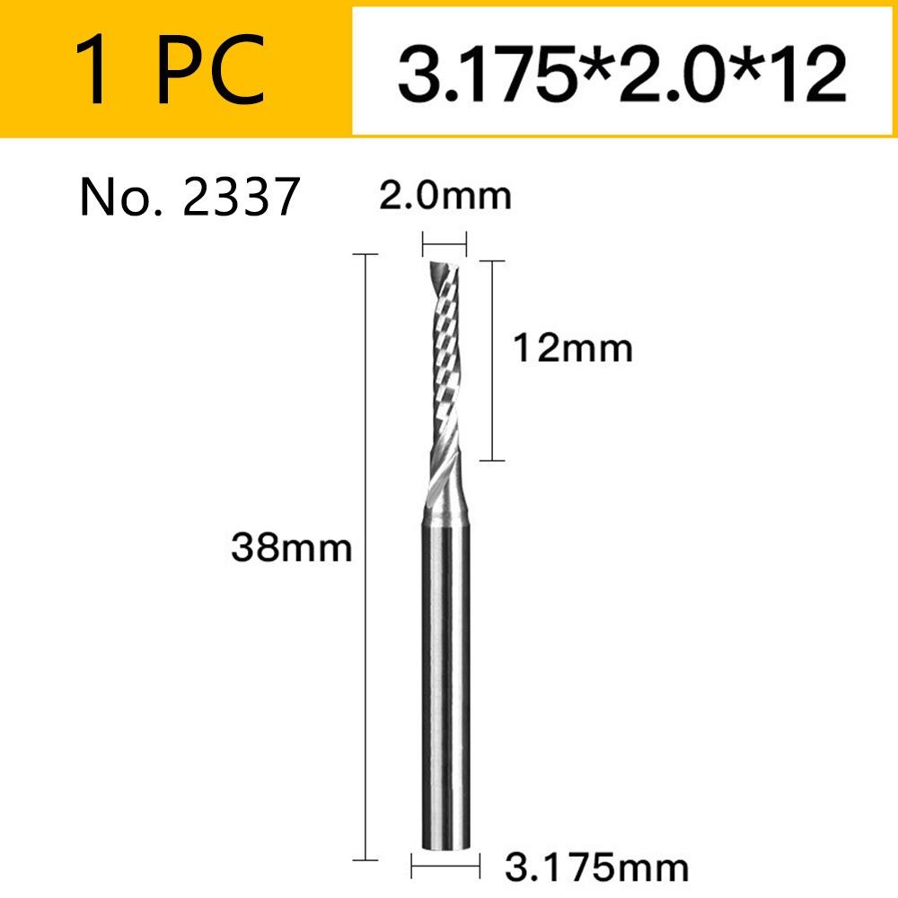 1Pcs Carbide End Milling Bits Single Flute Mill Tool New Router Bit CNC Machine