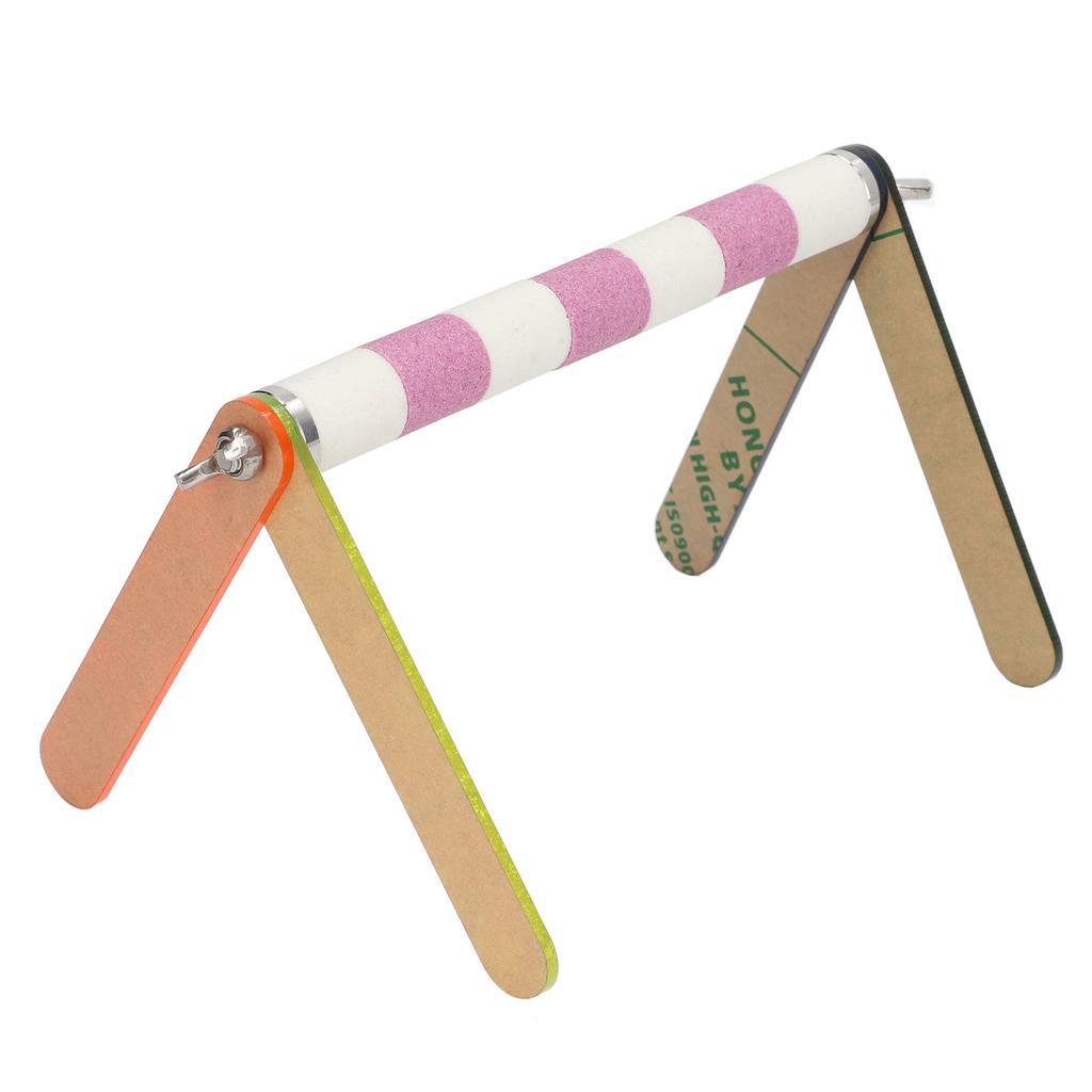 Bird Training Stand Colorful Acrylic Sheet Rough Surfaced Corundum Desktop   Training Stand for  s Pet Birds