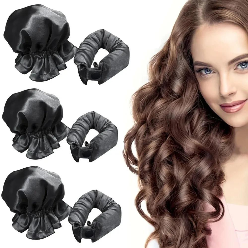 3pcs New Large Wave Lazy Hot Roller Set Sleeping Hair Curling Tool No Heat Non-Damaging  Hair Curling Iron Care Styling Tool