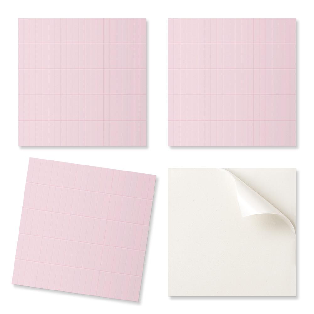 Self-adhesive Vinyl Wall Covering with Print Delicate Vertical Tiles 9x30x30 cm