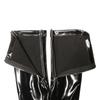 Copristivali Lunghi Lucidi in Finto Lattice per Nightclub Cosplay Donna Effetto Bagnato con Zip Calze Lunghe sopra il Ginocchio