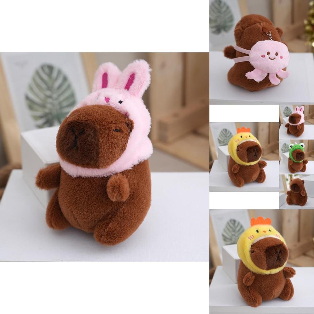 Delightful Capybara Plush Toy Keychain With Unique Styles For Fashionable Bag Accessories And Gifts