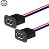 1pc 2Pin 4Pin USB 2.0 Female Power Jack 2P 4P USB2.0 Charging Port Connector Data Interface With Cable USB Charger Socket PH2.0