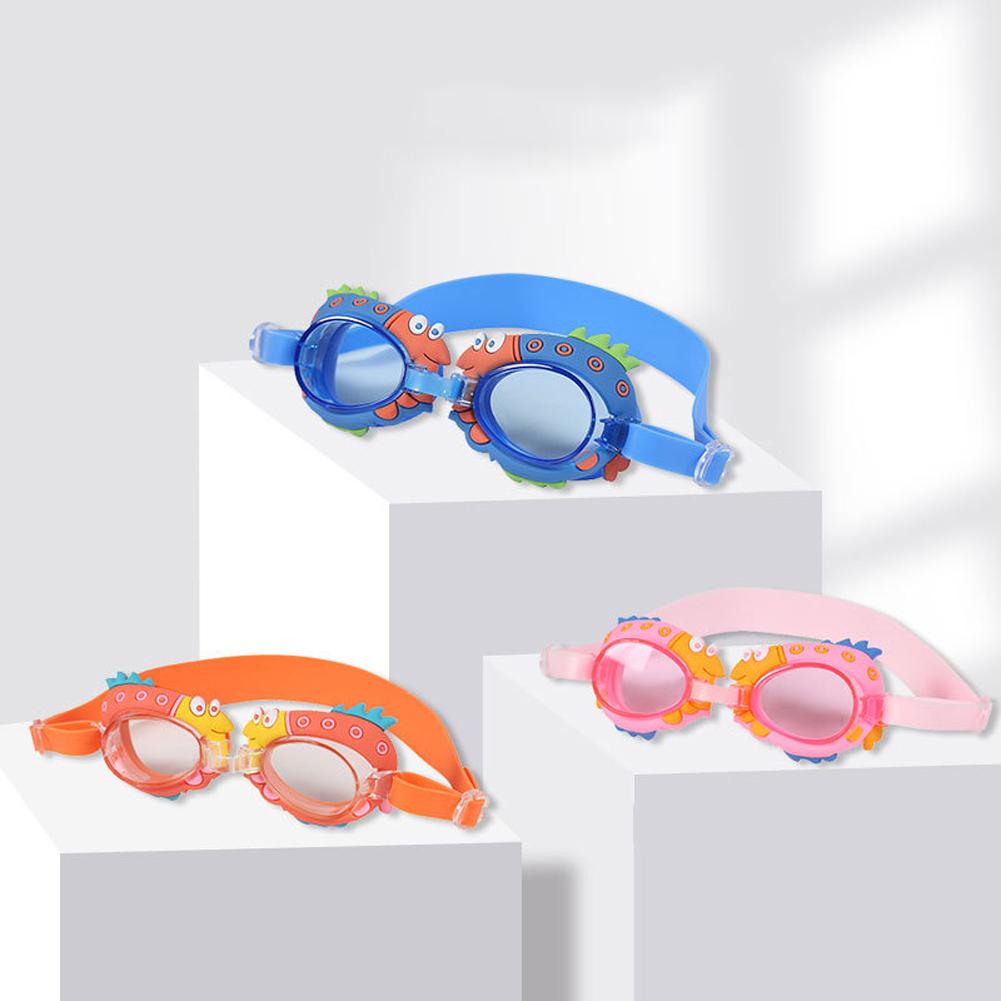 Kids Cartoon Swimming Goggles Waterproof Adjustable Anti Fog Ergonomic Design Swimming Glasses For Boys Girls