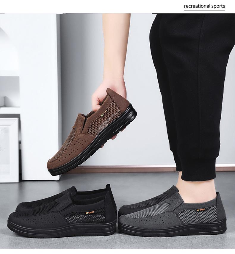 Men's Summer Casual Breathable Soft Sole Slip-On Shoes