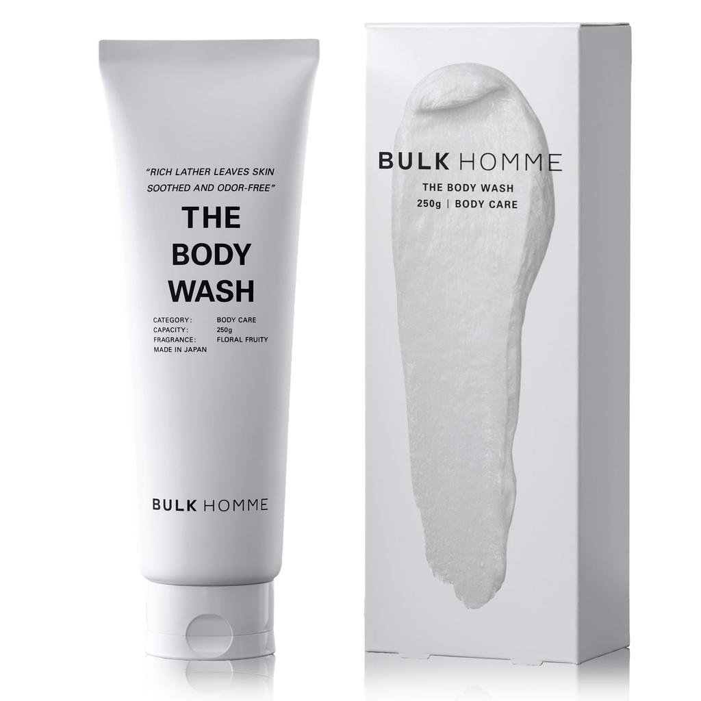 Bulk Homme Medicated Body Wash for Moisturizes and combats body odor for sensitive and dry Men, 250g, Quasi-drug. skin.