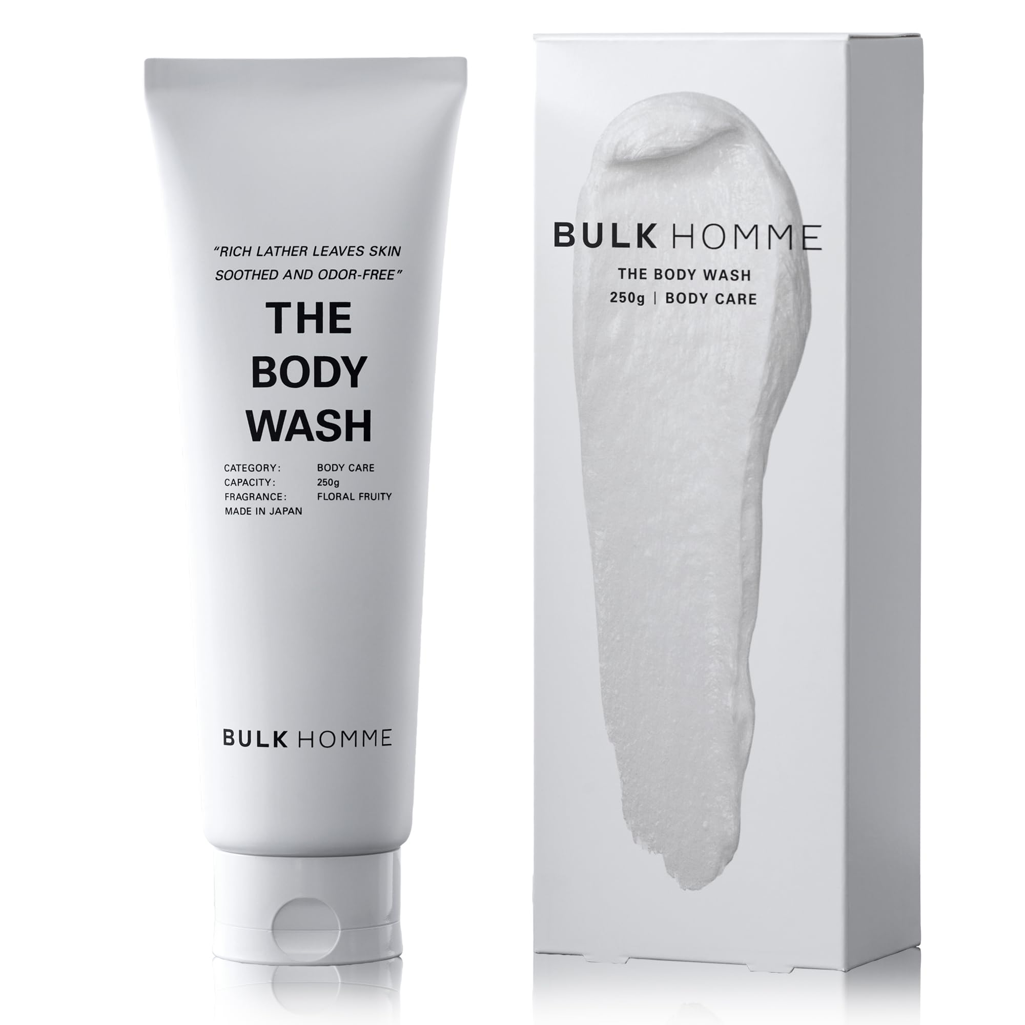 

Bulk Homme Medicated Body Wash 250 г Мыло для тела Уход за запахом тела Цветочный фруктовый аромат [Обновление] Мужской квази-препарат
