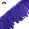 Feather2 Meter/pack Goose Feather Fringe Trim On Satin Header 6"- 8" In /15-20 Cm Width