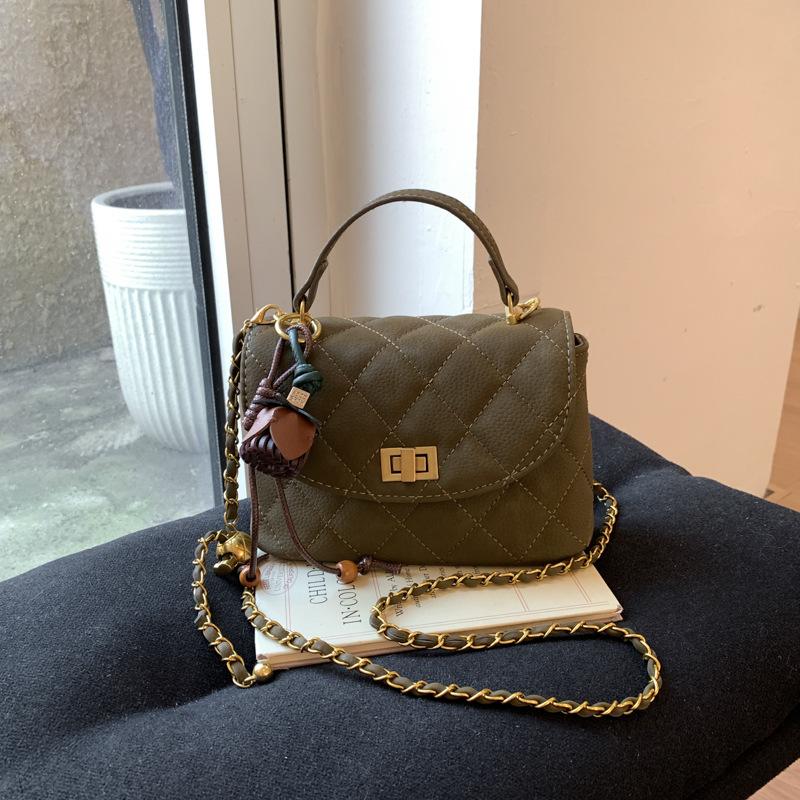 

Retro niche handbag women s 2025 autumn and winter new high-end single shoulder small square bag fashionable versatile messenger bag бледно-зеленый