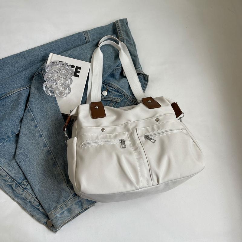 Leichte Canvas-Tragetasche für Damen mit großem Fassungsvermögen, Umhängetasche für Pendler
